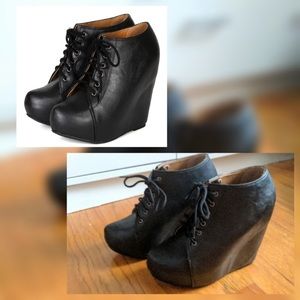 Platform Wedge Booties